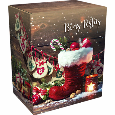 Caixa de Natal Grande "Boas Festas" L 415