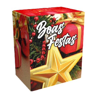 Caixa de Natal Média "Boas Festas" Modelo L409