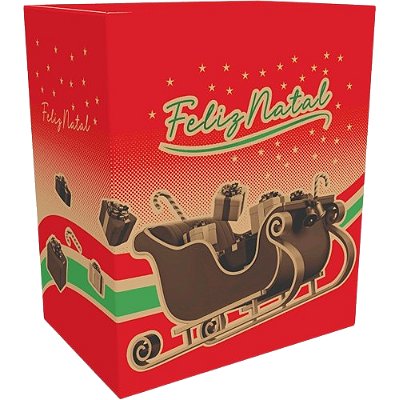 Caixa de Natal Média "Boas Festas" L361 - 10 unidades
