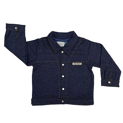 Jaqueta Infantil Malha Jeans