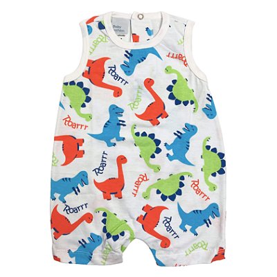Macacão Banho De Sol Bebê Dinos - Baby Fashion