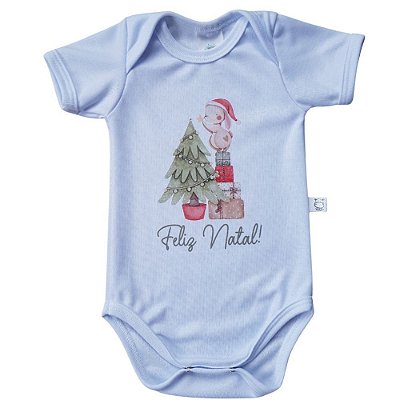 Body Bebê Mangas Curtas Natal Presentes