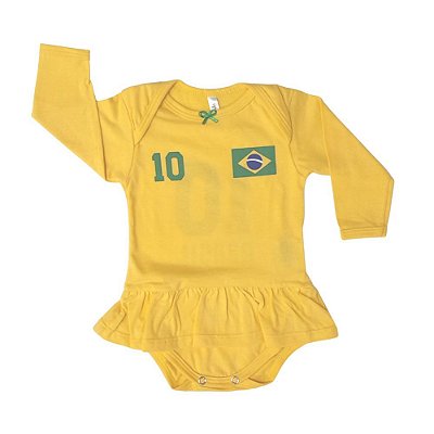 Body Saia Mangas Longas Brasil