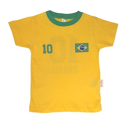 Camiseta Infantil Masculina Brasil