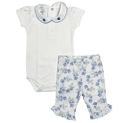 Conjunto Infantil Body E Calça Hortênsia