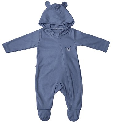 Macacão Longo Bebê Mangas Longas Filhote Urso