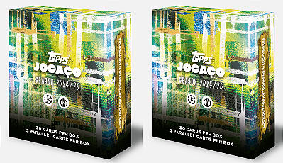BREAK 225 - TOPPS JOGAÇO 25/26 - 2x CAIXAS - TIMES ALEATÓRIOS