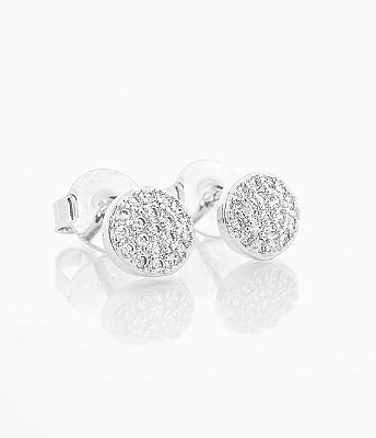 Brinco Masculino Par Chapado P (6,5mm) Banhado A Ouro Branco BRI100