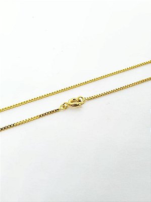 Corrente Veneziana 70cm 1,2mm Fecho Tradicional Banhado A Ouro 18K COR035