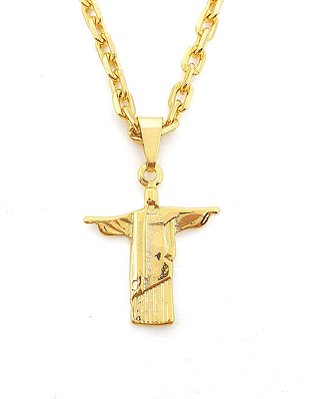 Pingente Cristo Redentor (21X25mm) Banhado A Ouro 18k PIN071