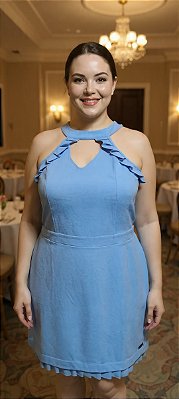 Vestido social sport chic medi modas