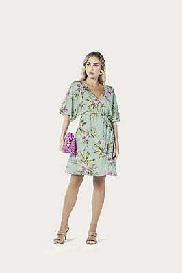 Vestido manga formitz curves tecido com elastano