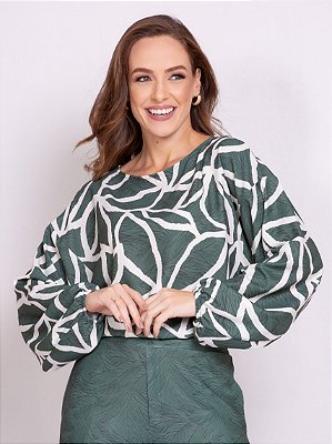 Blusa social tecido