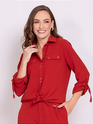 Camisa social medi modas