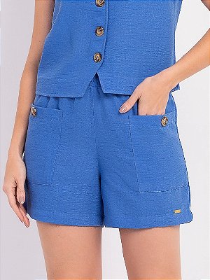 Shorts alfaiataria bolso medi modas