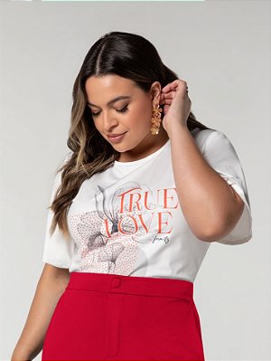 Blusa malha fria formitz true love