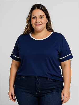 Blusa bicolor Gabi plus