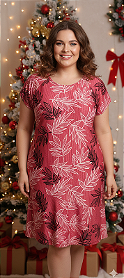 Vestido sereia estampado liganete