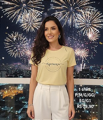 T-shirt esperança cotton b