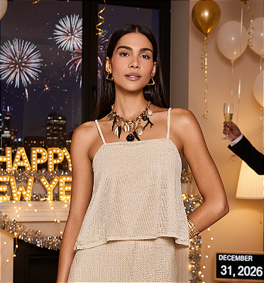 Cropped de brilho natural basic