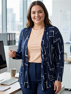 Cardigan de malha confortável