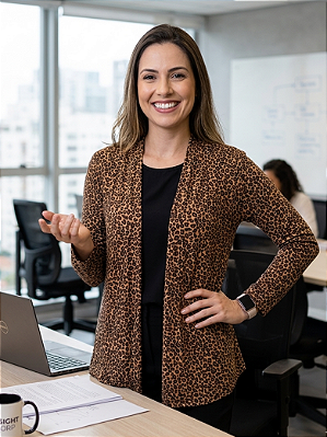Cardigan de malha confortável