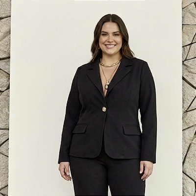 Blazer em microgorgorinho realist