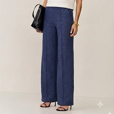 Calça de malha tweed realist concept