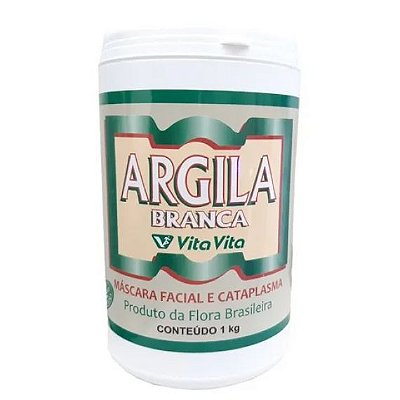 Argila Vita Vita - 1Kg (Verde ou Branca)
