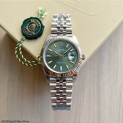 DATE JUST VERDE SUPER CLONE MAQUINA ETA 41MM