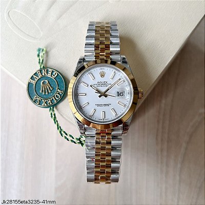 SUPER CLONE MÁQUINA ETA ROLEX DATEJUST MISTO JUBILEE 41MM