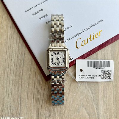 BASE ETA CLONE - CARTIER PHANTERE PRATA 22MM