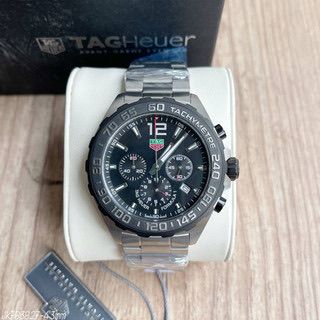 BASE ETA CLONE TAGHEUER TACHYMETER FUNDO PRETO