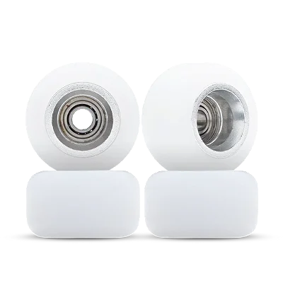 Cartwheels White VR4 Classic (7.5mm) - Silver Aluminum Core