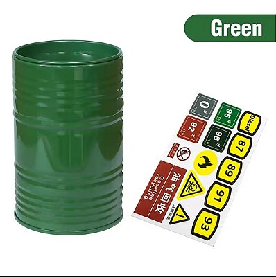 Mini Tambor de Metal (Verde) 9,5cm X 6cm