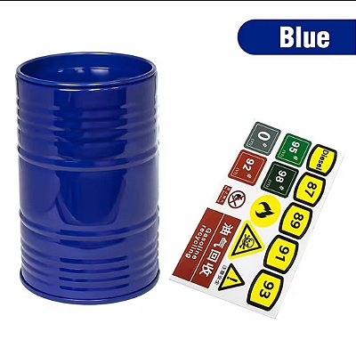 Mini Tambor de Metal (Azul) 9,5cm X 6cm