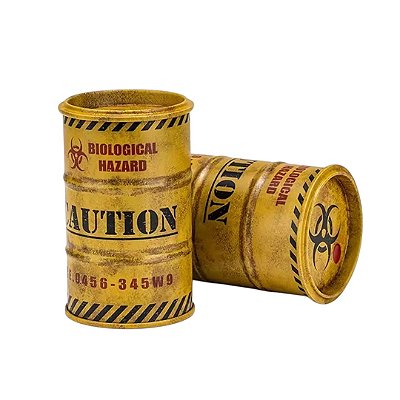 DUPLICADO - Mini Tambor de Metal (030 Red) 8,3cm X 5,5cm