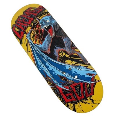 Deck Chems x Goo “Killer Bats” Yellow - 34mm x 96mm Mid Pro Popsicle