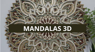 mini banner mandalas 3d