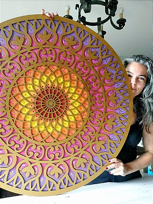 Mandala Duo Torus Gold Sunset (do 30cm ao 90cm)
