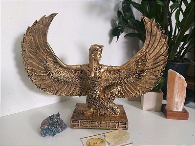 Deusa Isis 26cm | Ouro Pálido