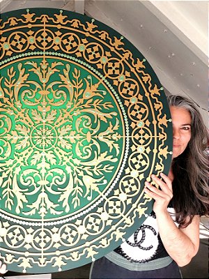 Mandala Duo Raio Verde da Cura (do 30cm ao 90cm)