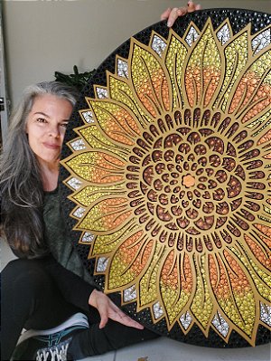 Mandala Duo Girassol (do 40cm ao 90cm)