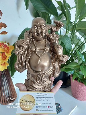 Monge Hotei (Buda Gordo) 19cm | Bronze