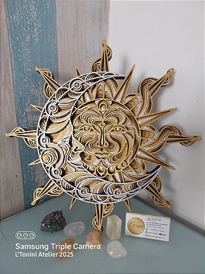 Mandala 3D 7C Sol e Lua 2 (do 30cm ao 70cm)