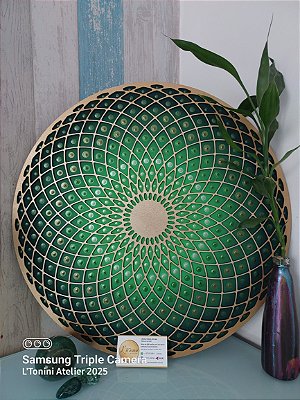Mandala Duo Torus Raio Verde (do 25cm ao 90cm)