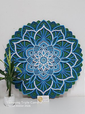 Mandala 3D 9C Dhalia | Laguna (do 25cm ao 90cm)