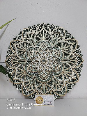 Mandala 3D 9C Dhalia | Natureza (do 25cm ao 90cm)