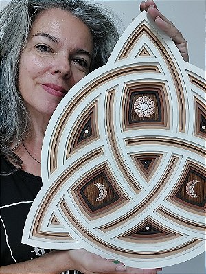 Mandala 3D 7C Triquetra (do 30cm ao 90cm)
