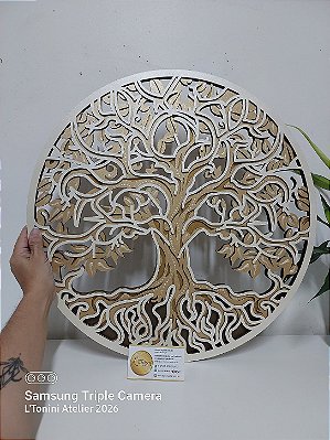 Mandala 3D Árvore da Vida | Áurea (do 30cm ao 90cm)